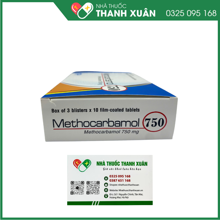 Methocarbamol 750 điều trị bệnh cơ xương cấp